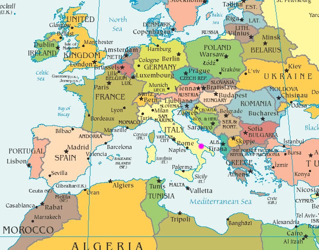 map europe altamura